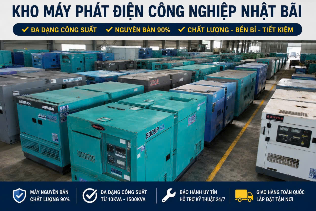 Cho Thuê Máy Phát Điện Trà Vinh Giá Tốt